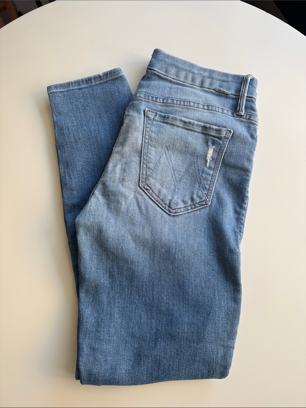 MOTHER Light Blue Skinny Jeans
